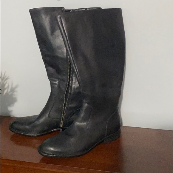 born black riding boots